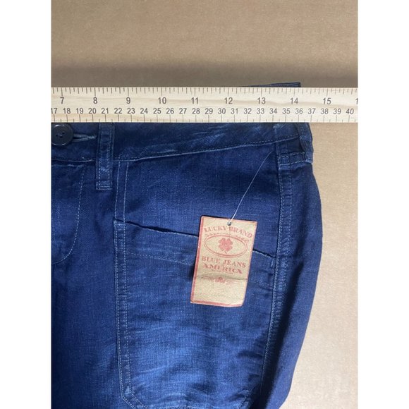 LUCKY BRAND Size 0/25 Blue Jeans Rancher Trouser Wide Leg NEW NWT - Picture 10 of 12